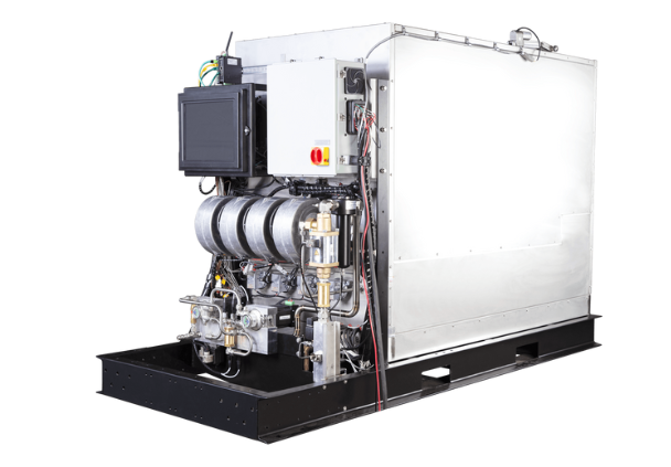 A photograph of a M2H2 Series Mobile Hydrogen Generator.