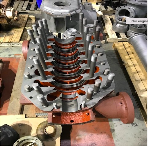 A photograph of turbomachinery.